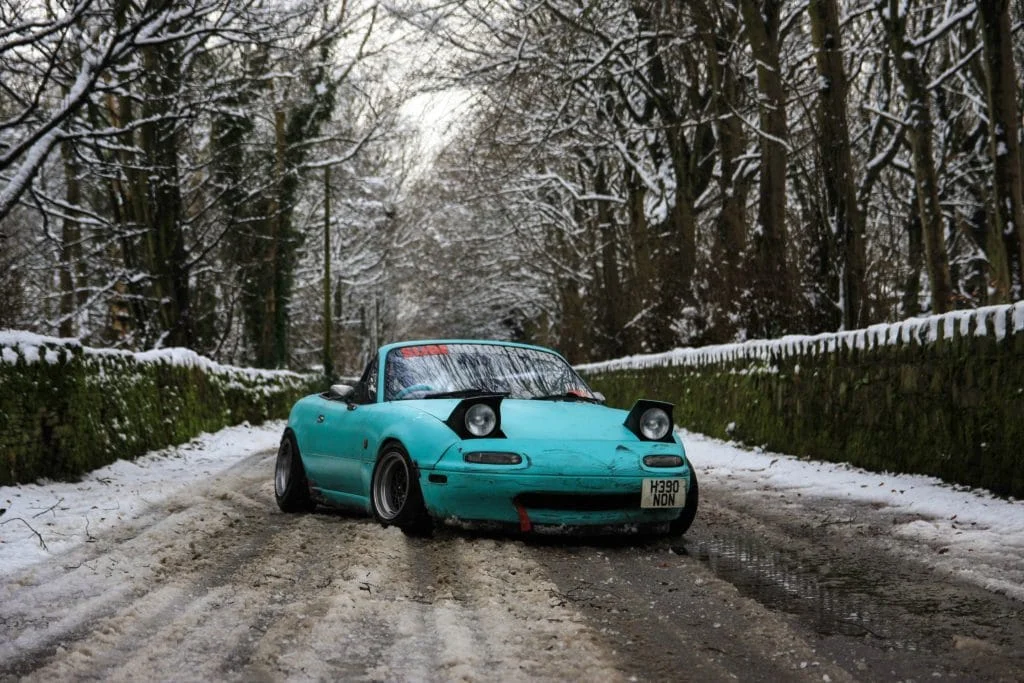 Miata in snow and cold climate