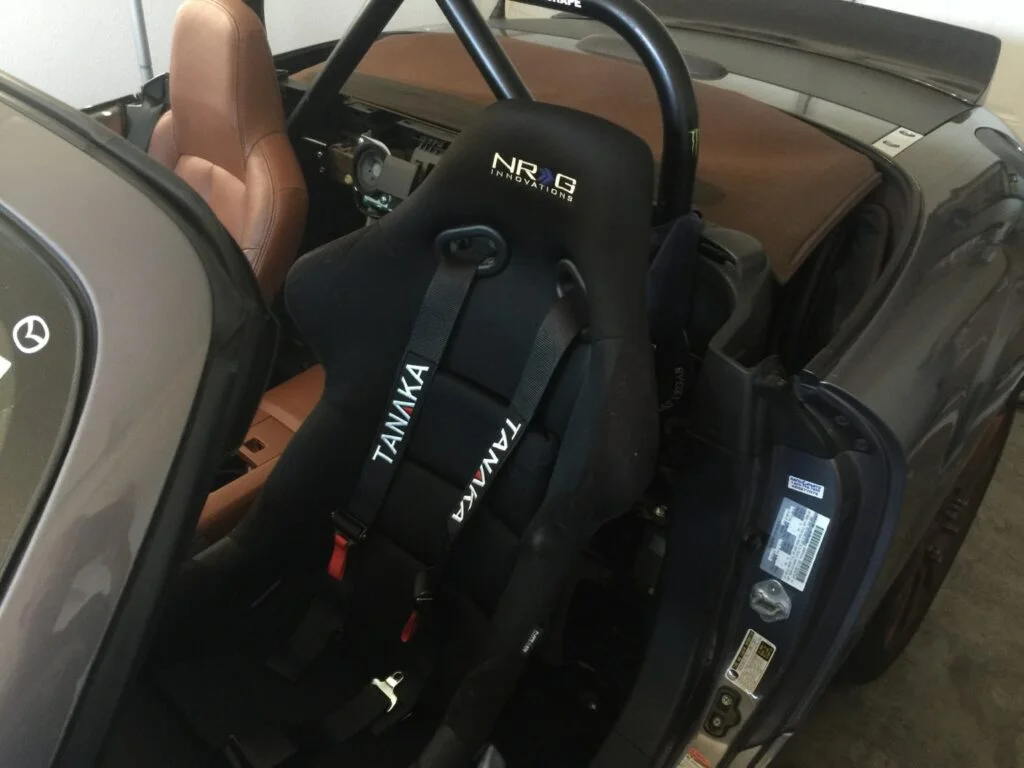 NRG FRP 300 Fixed Bucket Seat in a NC MX-5