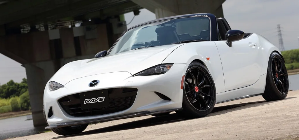 Mazda MX-5 Miata with Rays 57FXX wheels