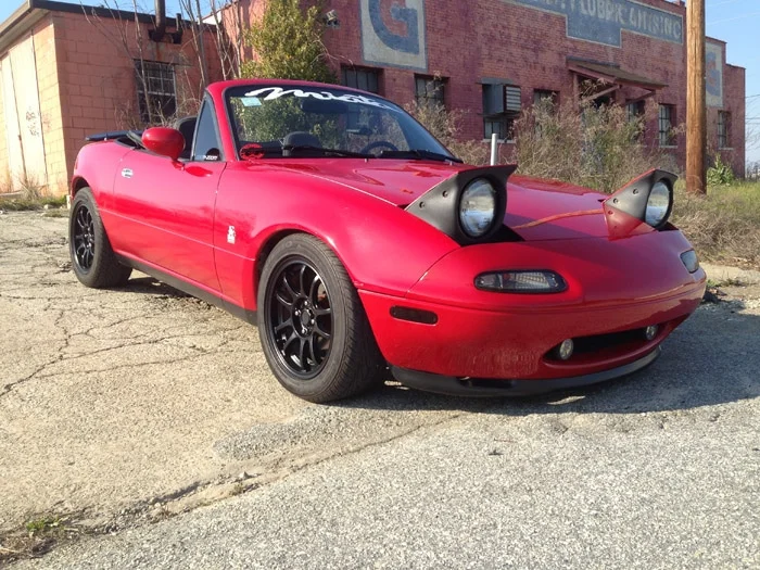 TR Motorports C1M Black on a Miata