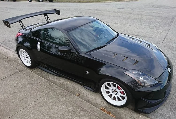 Volk CE28N on Black Nissan Fairlady Z