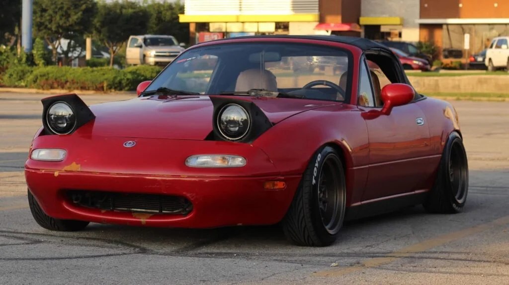 Miata LED headlight conversion