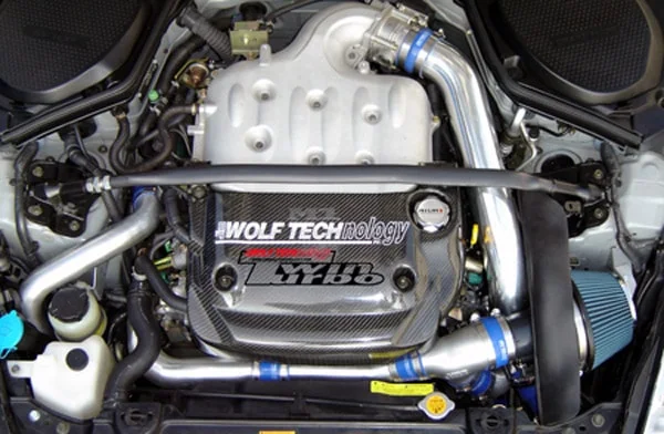 Jim Wolf's twin turbo kit installed in an Infiniti G35