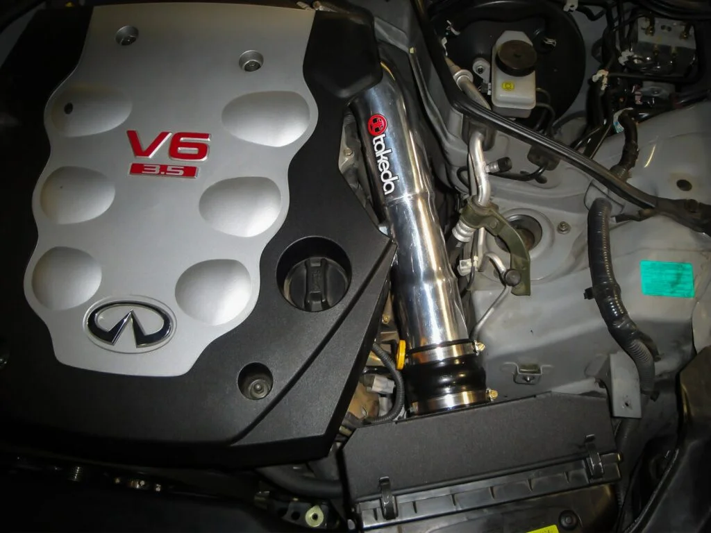 G35 coupe with a cold air intake install