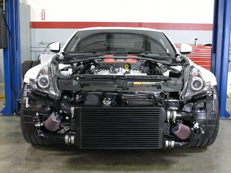 GTM's Nissan 370z Turbo Kit installed
