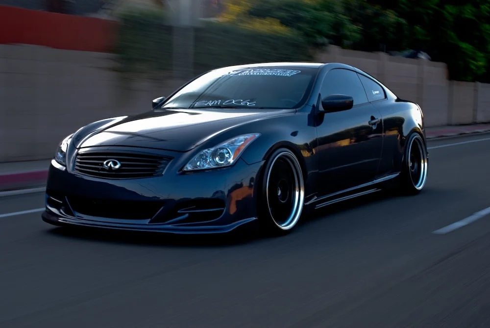 Infiniti G37 Coupe on air suspension.