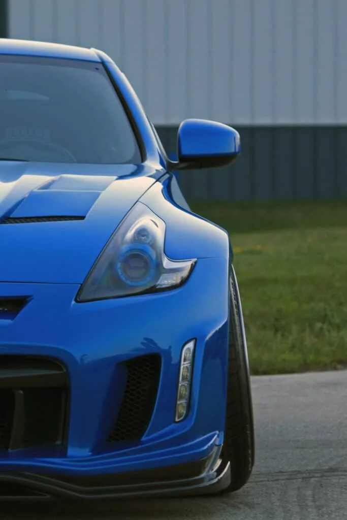 Aggressive Nissan 370z wheel fitment