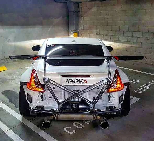 Street Faction Nissan 370z chassis mount wing