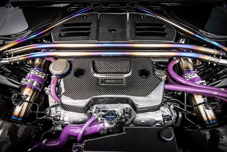 Top Secret's Titanium Strut Bar for the Nissan 370z (Z34)