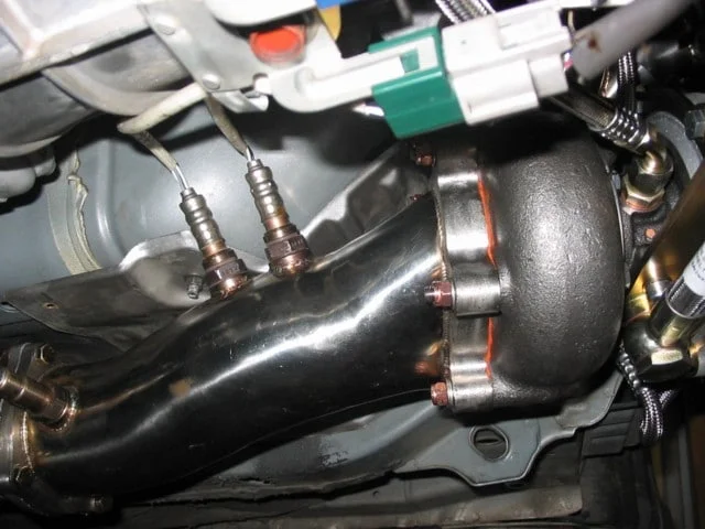 APS single turbo kit installed on a Nissan 350z