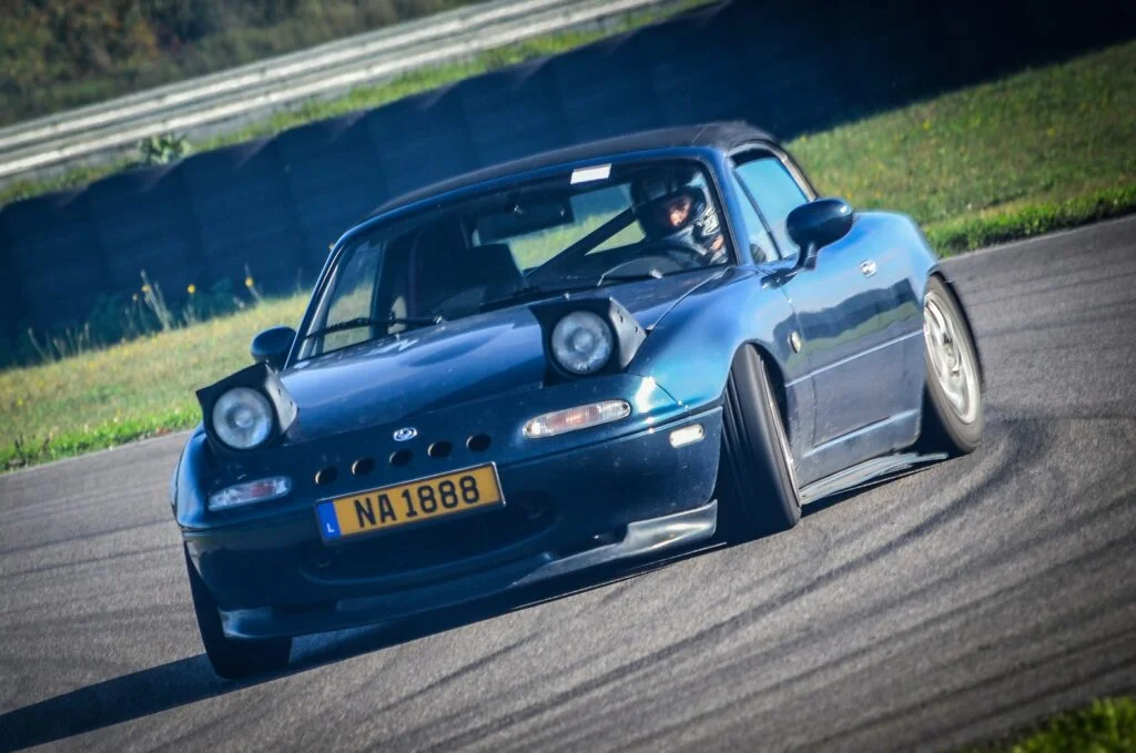 Mazda Miata drifting
