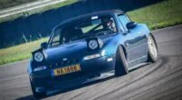 Mazda Miata drifting