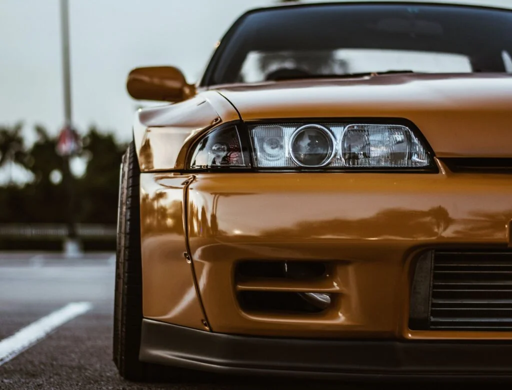 R32 Nissan Skyline with wide track