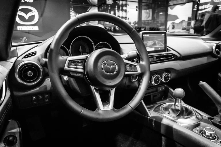 Interior of an ND Mazda MX-5 Miata