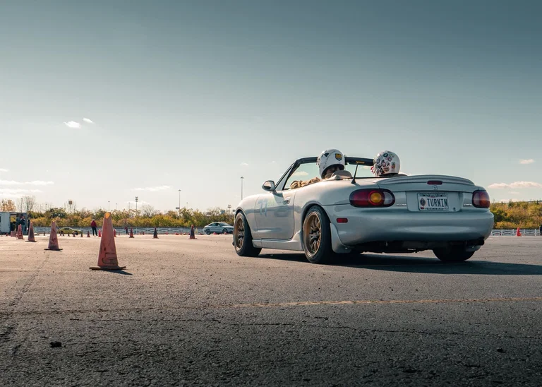 Mazda Miata with aftermarket modifications