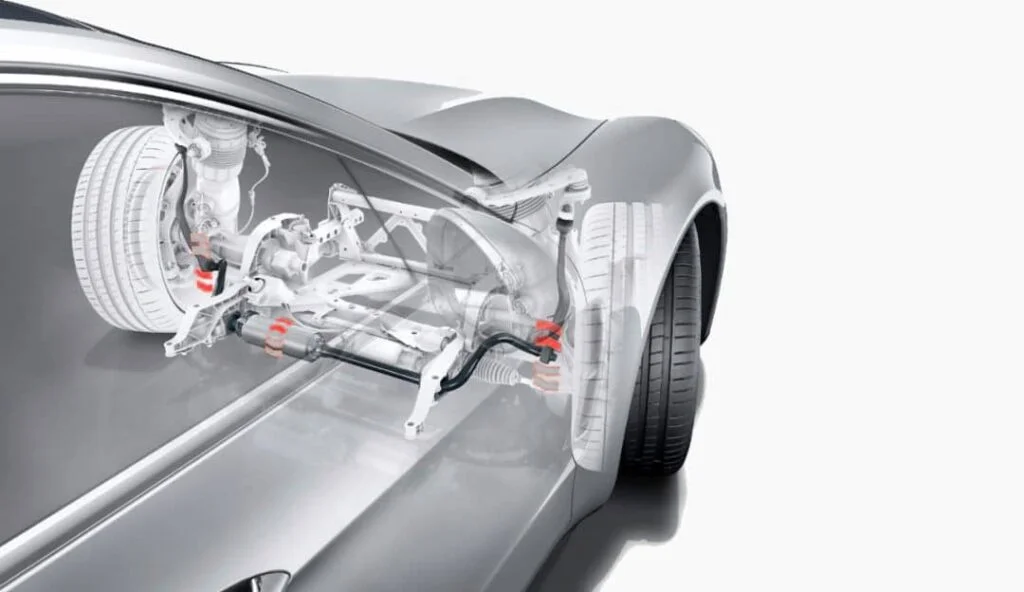 Porsche's active anti-roll bar system
