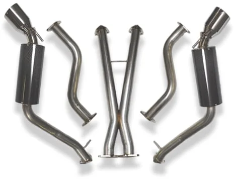 Fast Intentions TDX exhaust with Carbon fiber mufflers