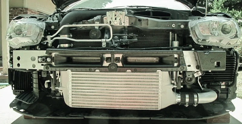 Mitsubishi Evo X intercooler upgrade installation