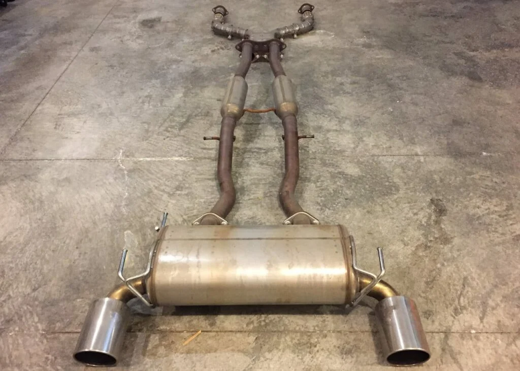 OEM Nissan 370z exhaust system