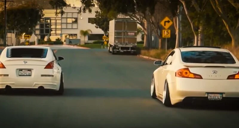 350z vs G35 side by side