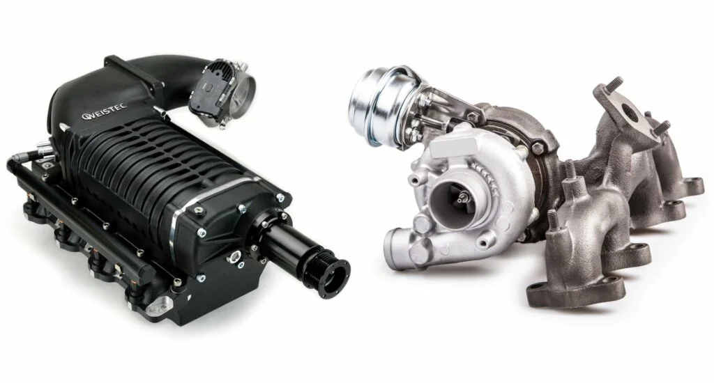 Supercharger and turbo kit comparison