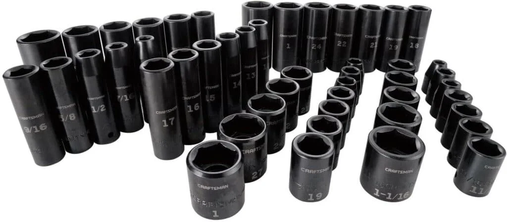 Craftsman 48 piece heavy duty deep impact socket set