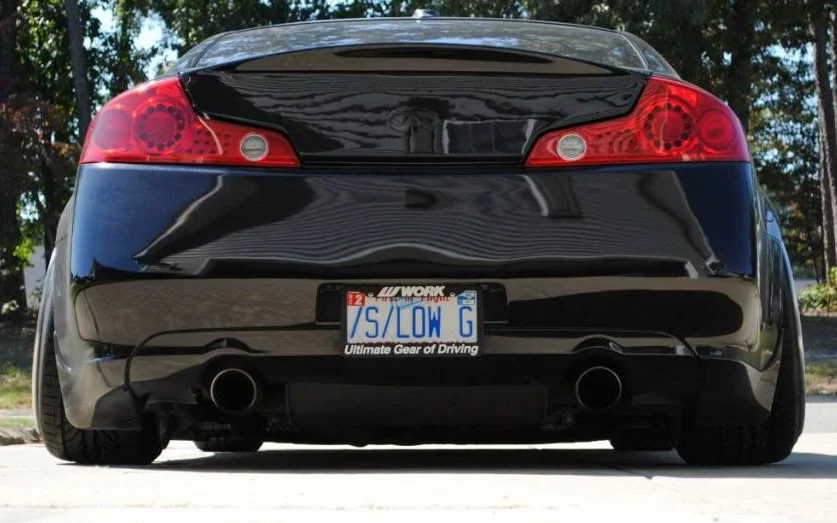 Infiniti G35 coupe with lots of negative camber