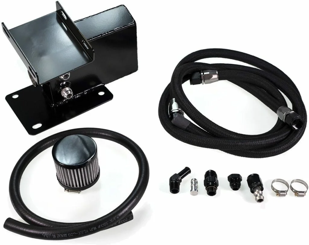 Kozmic Motorsports Evo X oil catch can