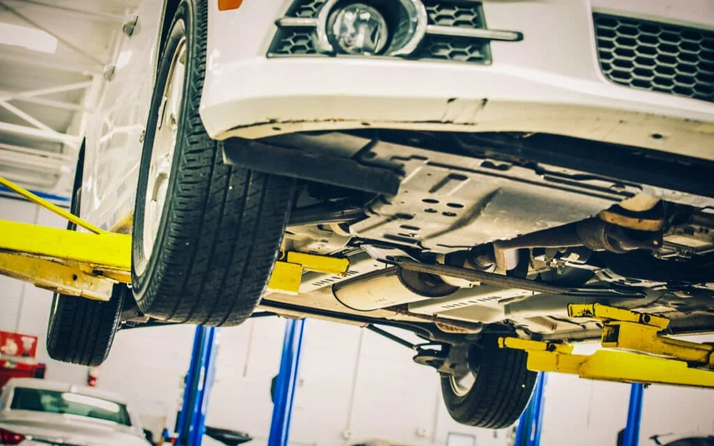 Maintenance using a 2 post car lift can be much easier