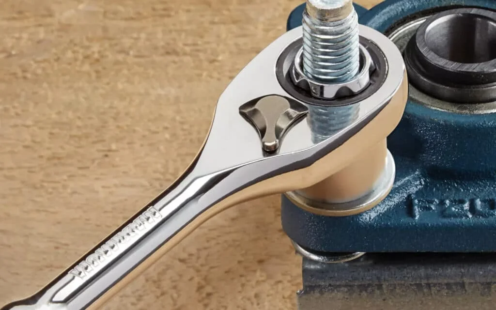 Pass through socket and wrench