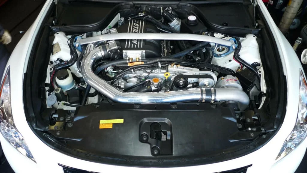 Stillen's G37 supercharger installed