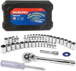 WORKPRO 39 piece socket set