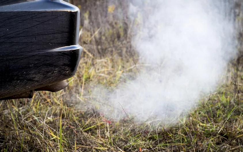 White smoke from exhaust
