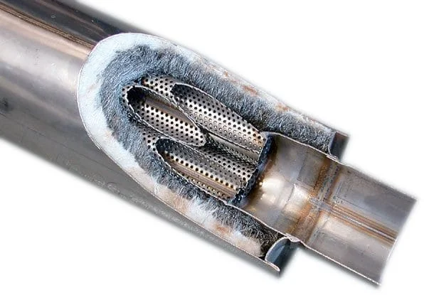 Borla XR1 exhaust resonator cutaway