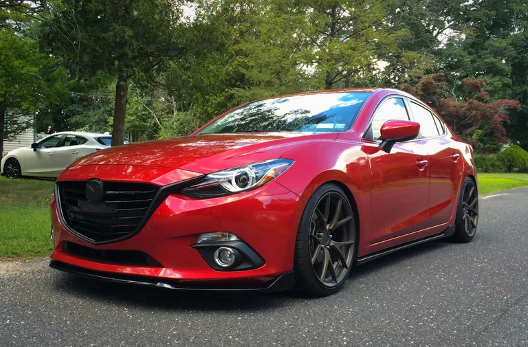 Mazda3 with aftermarket styling and suspension