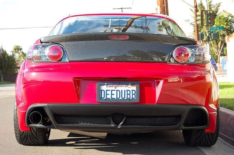 Single exit exhaust on a Mazda RX8