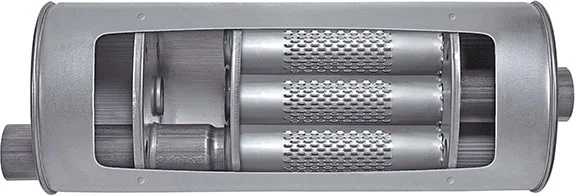 Walker Quiet Flow exhaust muffler cutaway