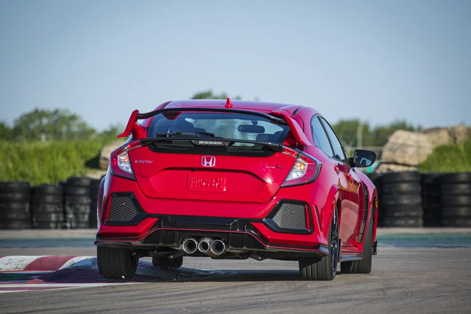 Honda Civic Type R at a circuit