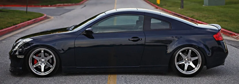 ESR SR07 rims on a black Infiniti G35