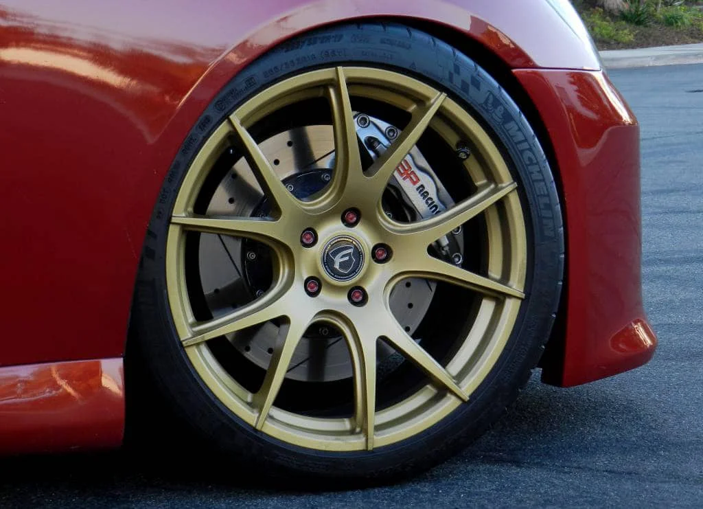 Rim and brake caliper clearance Infiniti G35