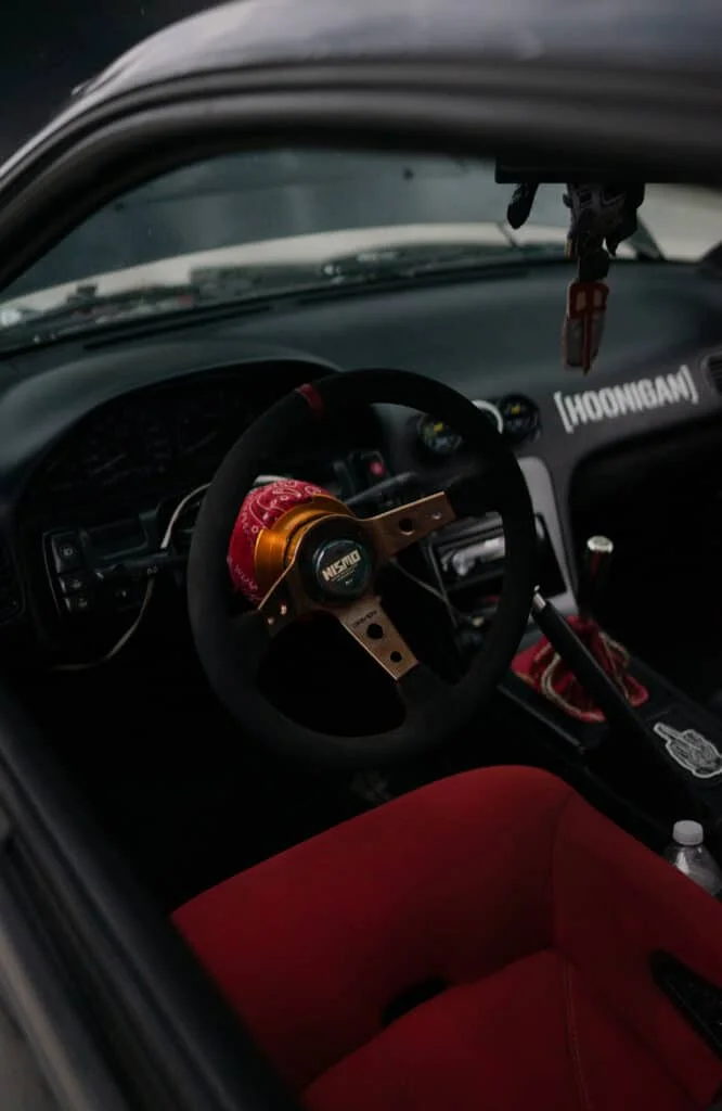 Race car interior