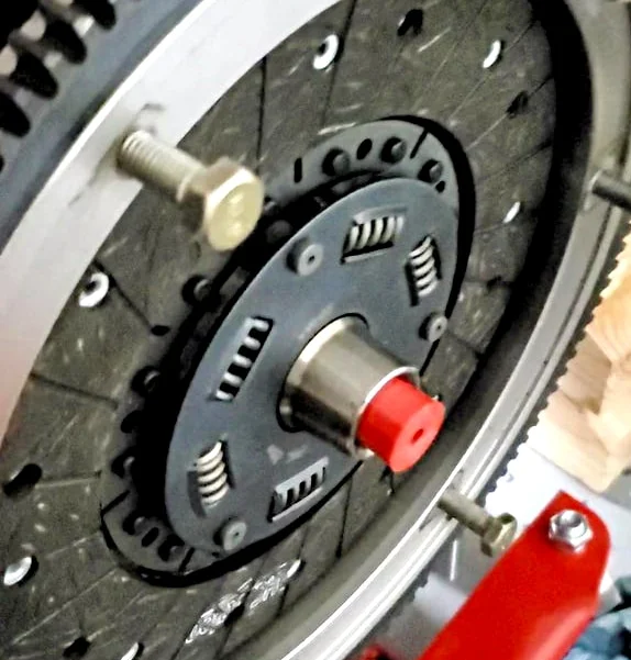3D printed clutch alignment tool fitted to a flywheel