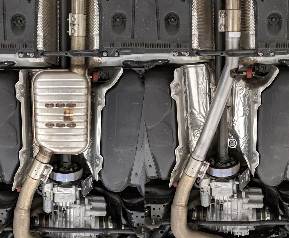 Resonator delete pipe