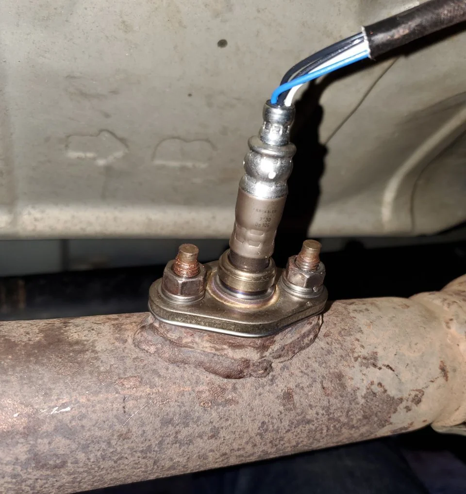 O2 sensor installed