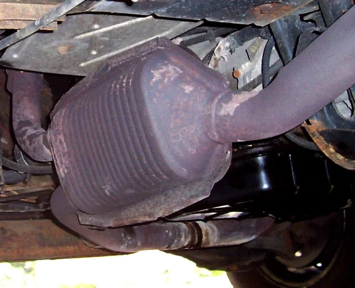 Old catalytic converter installed