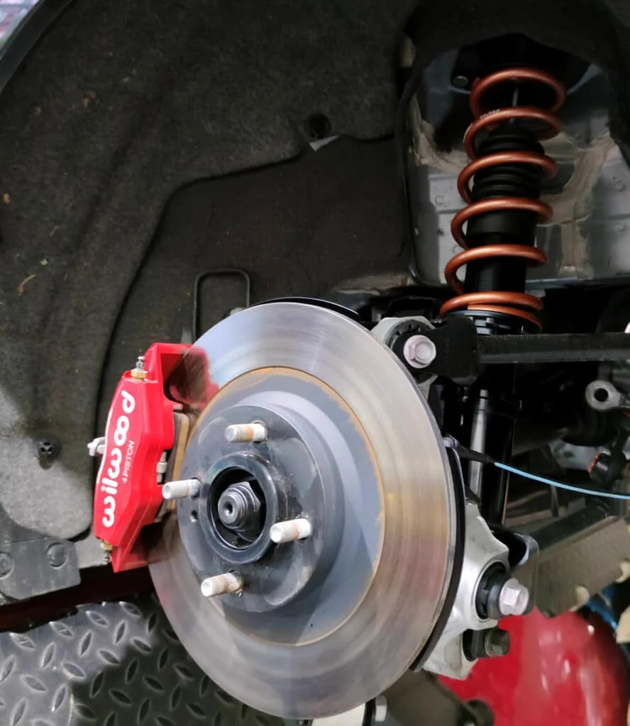 Coilover adjusted and installed