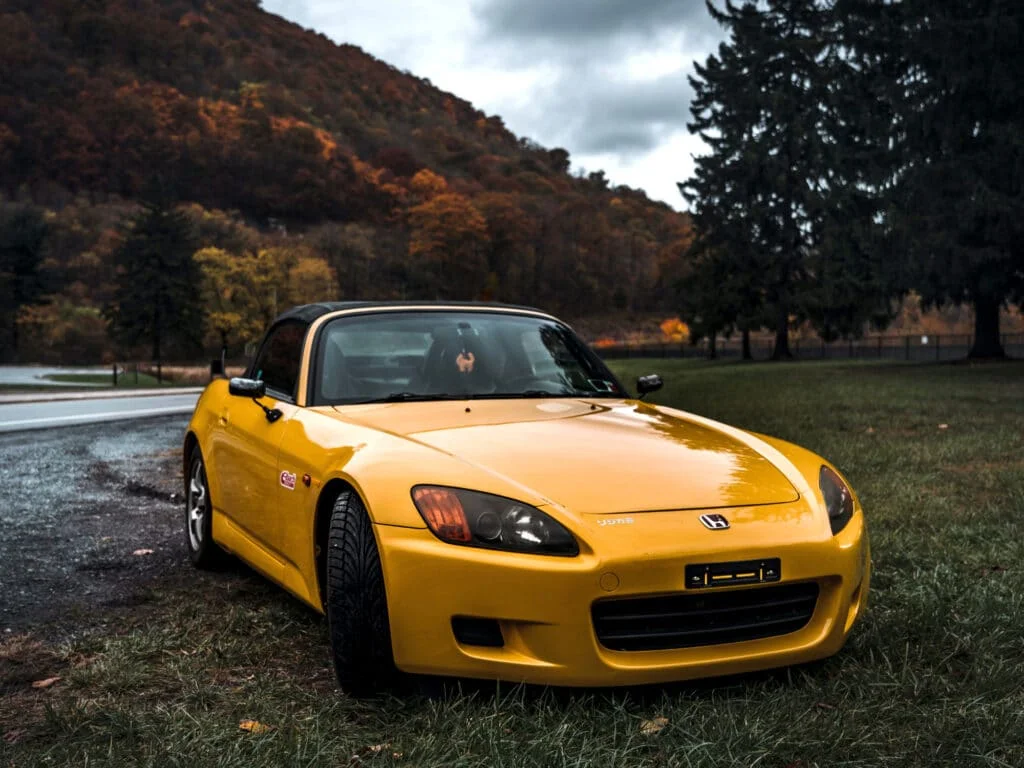 Yellow Honda S2000