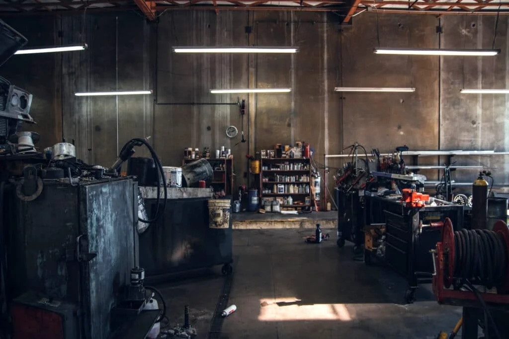 An old automotive workshop