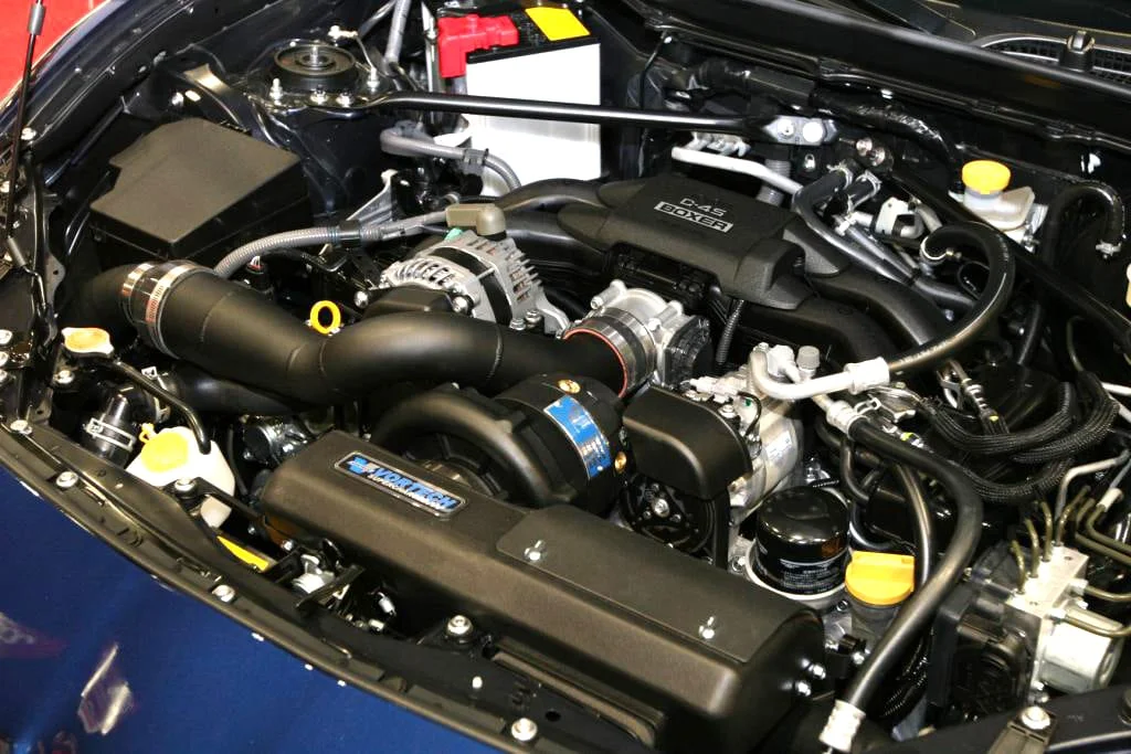 Blue Scion FRS with Vortech supercharger