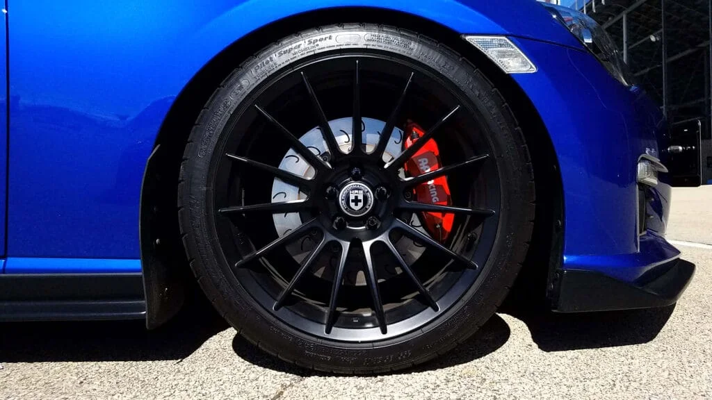 Big brake kit installed on Subaru BRZ